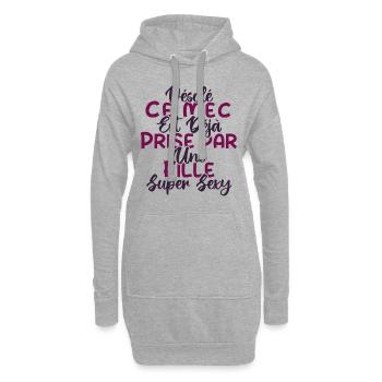 Ce mec est déjà pris par une fille super sexy - Sweat-shirt à capuche long Femme - gris chiné - Devant