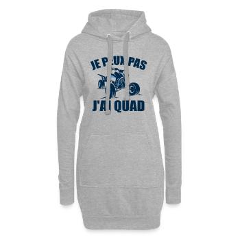 Je Peux Pas J'ai Quad Cadeau Conducteur De Quad - Sweat-shirt à capuche long Femme - gris chiné - Devant