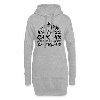 Sauerland Nordrhein-Westfalen Sauerländer Geschenk - Sweat-shirt à capuche long Femme - gris chiné - Devant