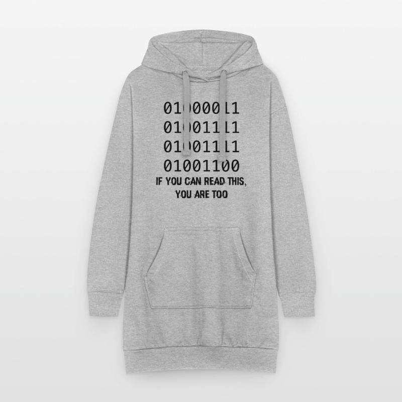Computer Binary Code Developers Gift Hoodie Dress