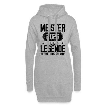 Meister 2026 Die Legende Betritt Das Gelände - Hoodie-Kleid - Grau meliert - Vorne