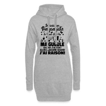 Paysagiste Paysagisme Paysagiste Aménagement - Sweat-shirt à capuche long Femme - gris chiné - Devant