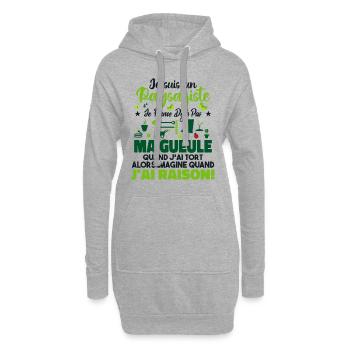 Paysagiste Paysagisme Paysagiste Aménagement - Sweat-shirt à capuche long Femme - gris chiné - Devant