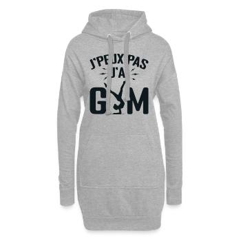 Je Peux Pas J'ai Gym | Gymnastique Cadeau | gym - Sweat-shirt à capuche long Femme - gris chiné - Devant