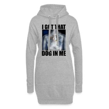 I Got that Dog in Me Xray Meme Funny - Sweat-shirt à capuche long Femme - gris chiné - Devant