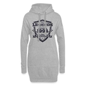 30ème Anniversaire Original Août 1994 Millésime 1994 - Sweat-shirt à capuche long Femme - gris chiné - Devant