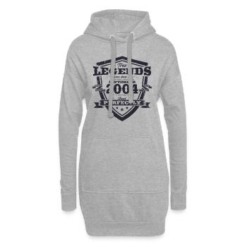 20th Birthday Original Legend 2004 Vintage 2004 - Hoodie Dress - heather grey - Front