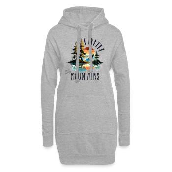 Faith can move Mountains, Matthew 17:20 - Hoodie-Kleid - Grau meliert - Vorne