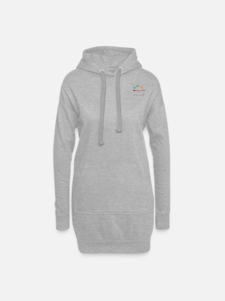 a²+b²=c² - Hoodie-Kleid - Grau meliert