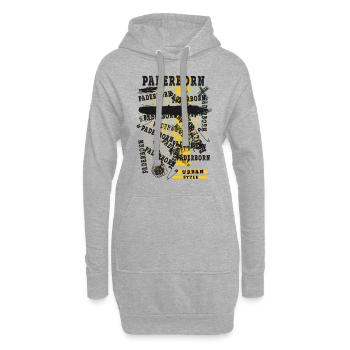 Paderborn Allemagne Ville Skyline Accueil Amour - Sweat-shirt à capuche long Femme - gris chiné - Devant