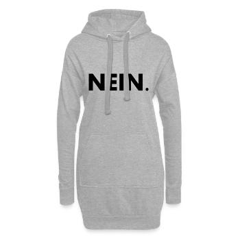 Nein - Hoodie-Kleid - Grau meliert - Vorne