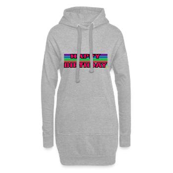 JAHRESTAG. ALLES GUTE ZUM GEBURTSTAG!. ALLES GUTE ZUM GEBURTSTAG!. - Hoodie-Kleid - Grau meliert - Vorne