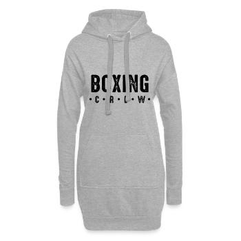 Équipe de boxe - Sweat-shirt à capuche long Femme - gris chiné - Devant