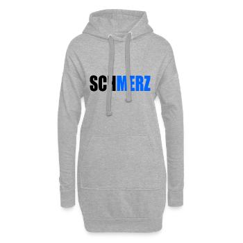 Schmerz no merz - Hoodie-Kleid - Grau meliert - Vorne