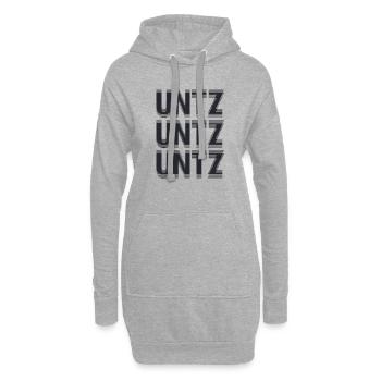 UNTZ UNTZ UNTZ Techno Shirt Raver Party Rave - Hoodie-Kleid - Grau meliert - Vorne