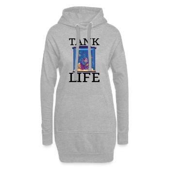 Aquaristic Aquarium Keeper Fishkeeper Eau salée - Sweat-shirt à capuche long Femme - gris chiné - Devant