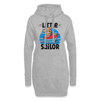 Voilier Voilier Bateau Kid Enfant Yacht Bateau - Sweat-shirt à capuche long Femme - gris chiné - Devant