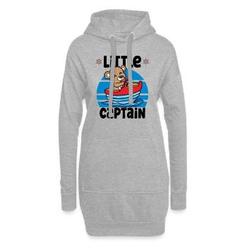 Voilier Voilier Bateau Kid Enfant Yacht Bateau - Sweat-shirt à capuche long Femme - gris chiné - Devant