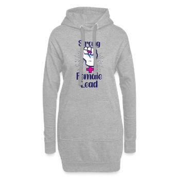 Feminist Feminism Actor Theater Drama Teacher - Hoodie Dress - heather grey - Front