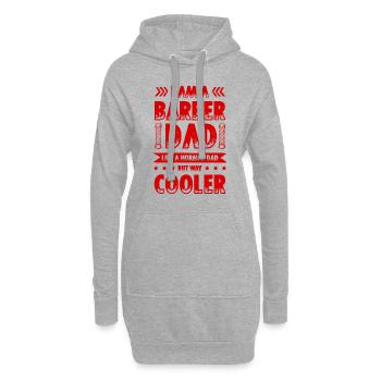 Barber Dad - Hoodie-Kleid - Grau meliert - Vorne