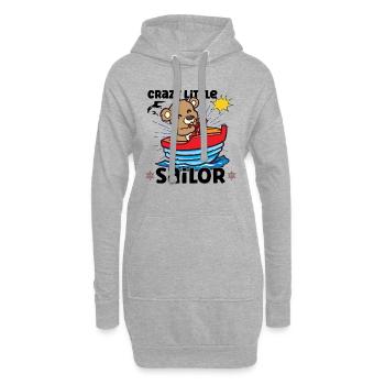 Voilier Voilier Bateau Kid Enfant Yacht Bateau - Sweat-shirt à capuche long Femme - gris chiné - Devant