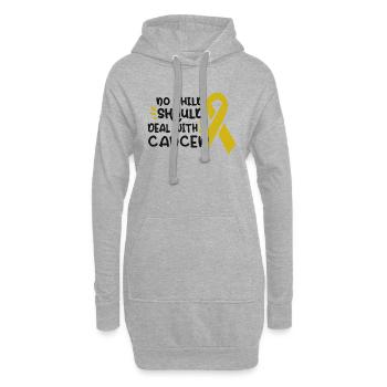Mois de la sensibilisation au cancer de l’enfant Maman Mère Cadeau - Sweat-shirt à capuche long Femme - gris chiné - Devant
