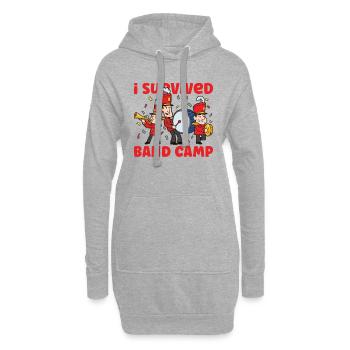 Marching Band Clarinetist School Probenmusik - Hoodie-Kleid - Grau meliert - Vorne