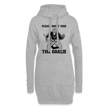 Ice Hockey Player Funny Ice Hockey Team Goalkeeper - Hoodie Dress - heather grey - Front