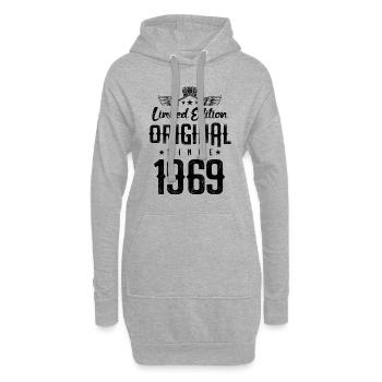 Édition limitée 1969 - Sweat-shirt à capuche long Femme - gris chiné - Devant