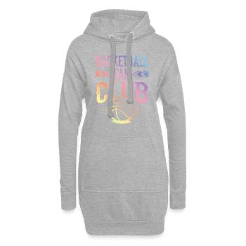 Fan Club de basket-ball - Sweat-shirt à capuche long Femme - gris chiné - Devant