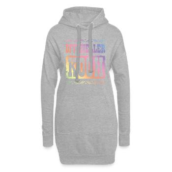 Premium Koch - Hoodie-Kleid - Grau meliert - Vorne
