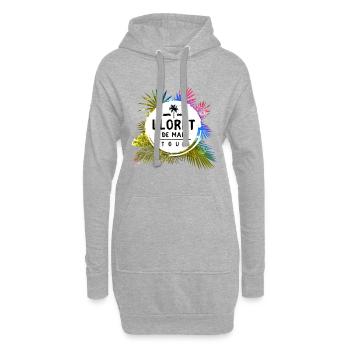 Lloret De Mar Tour Travel Bunt - Sweat-shirt à capuche long Femme - gris chiné - Devant