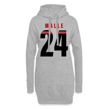 Malle 24 - Hoodie Dress - heather grey - Front