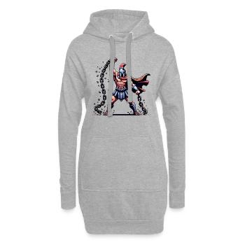 Julius Cäsar Römische Geschichte Römisches Reich - Hoodie-Kleid - Grau meliert - Vorne