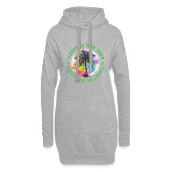 Lloret De Mar Tour Urlaub Plame Bunt - Hoodie-Kleid - Grau meliert - Vorne