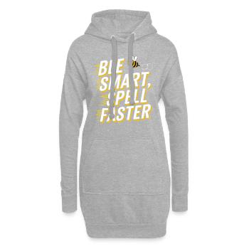 Concours de mots Spelling Bee Champion - Sweat-shirt à capuche long Femme - gris chiné - Devant