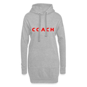 COACH - Sweat-shirt à capuche long Femme - gris chiné - Devant