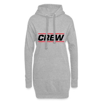 Conception de l’équipage - Sweat-shirt à capuche long Femme - gris chiné - Devant