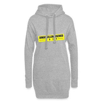 Junggesellen Abschied 2024 - Hoodie-Kleid - Grau meliert - Vorne
