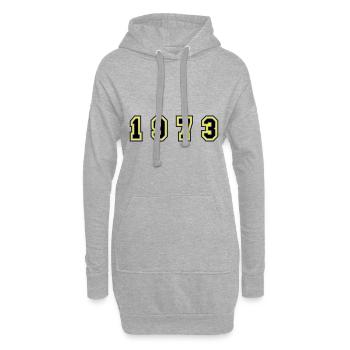 Numéro de l’année 1973 - Sweat-shirt à capuche long Femme - gris chiné - Devant