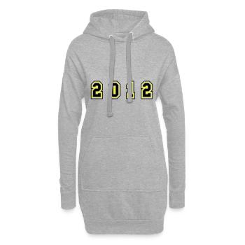 Numéro de l’année 2012 - Sweat-shirt à capuche long Femme - gris chiné - Devant
