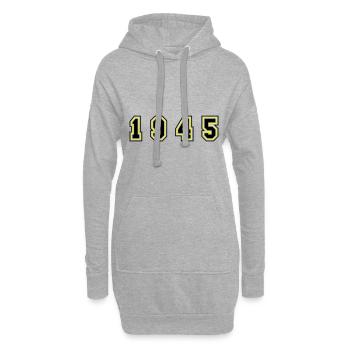 Numéro de l’année 1945 - Sweat-shirt à capuche long Femme - gris chiné - Devant