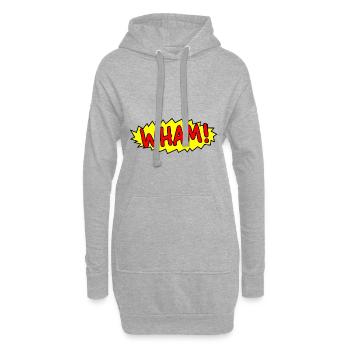 Wham! - Hoodie-Kleid - Grau meliert - Vorne
