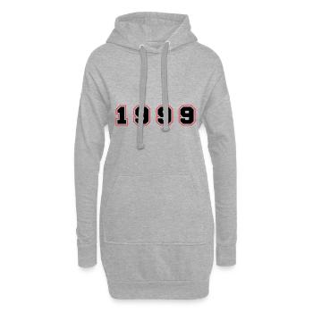 Numéro de l’année 1999 - Sweat-shirt à capuche long Femme - gris chiné - Devant