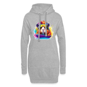 Planche de surf Cool Cobaye - Sweat-shirt à capuche long Femme - gris chiné - Devant