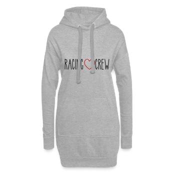 Racing Crew Herz - Hoodie-Kleid - Grau meliert - Vorne