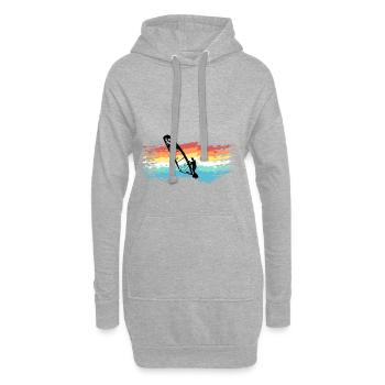 Windsurfing - Hoodie-Kleid - Grau meliert - Vorne
