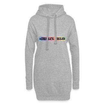 Greece Crew - Hoodie-Kleid - Grau meliert - Vorne