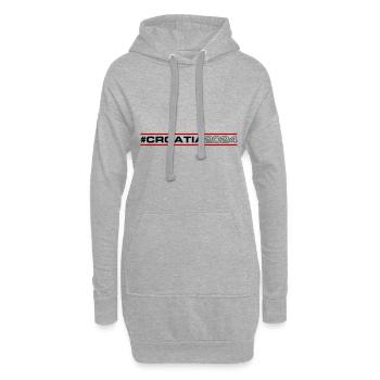 Croatia 2024 - Hoodie-Kleid - Grau meliert - Vorne