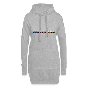 Équipage californien - Sweat-shirt à capuche long Femme - gris chiné - Devant